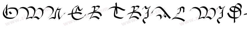 OWNER TRIAL WIDE BLA字体转换 OWNER TRIAL WIDE BLA字体转换